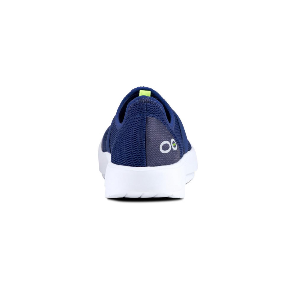 OOFOS Women's OOmg Low Shoe - White Navy