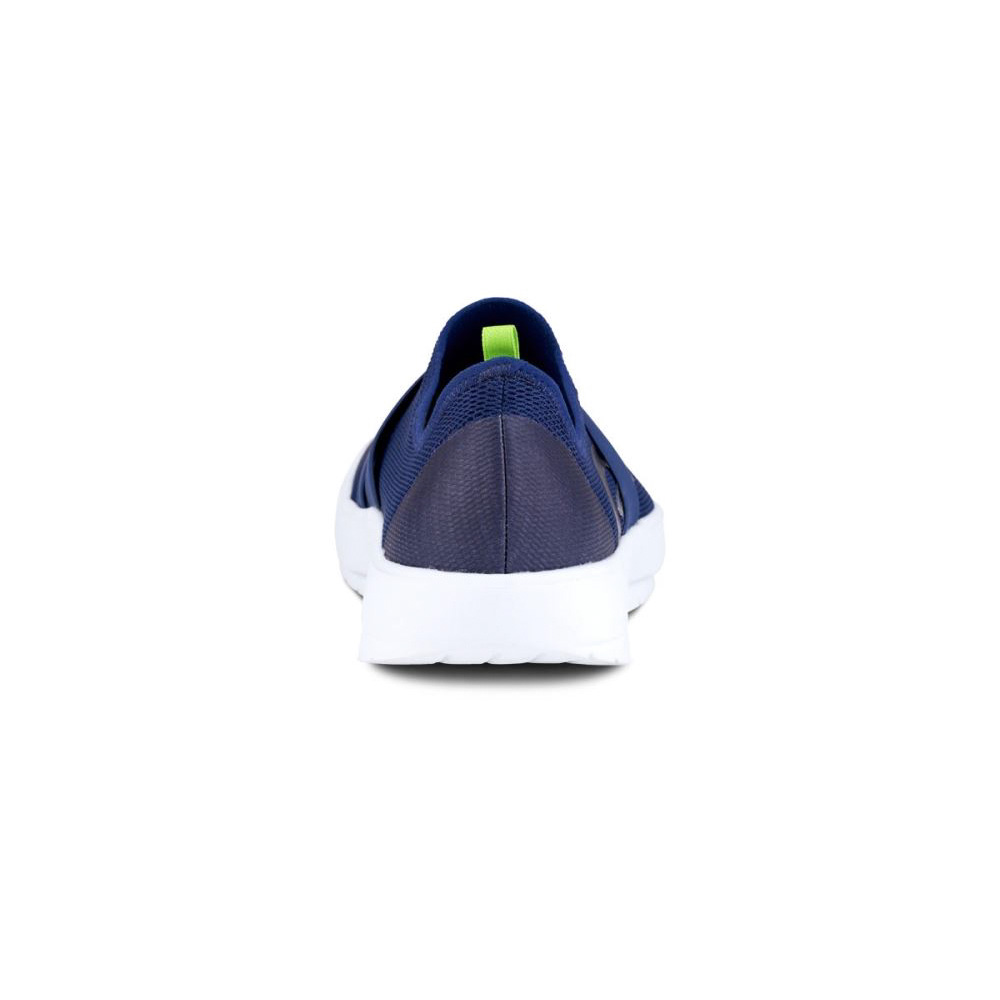 OOFOS Men's OOmg Low Shoe - White & Navy