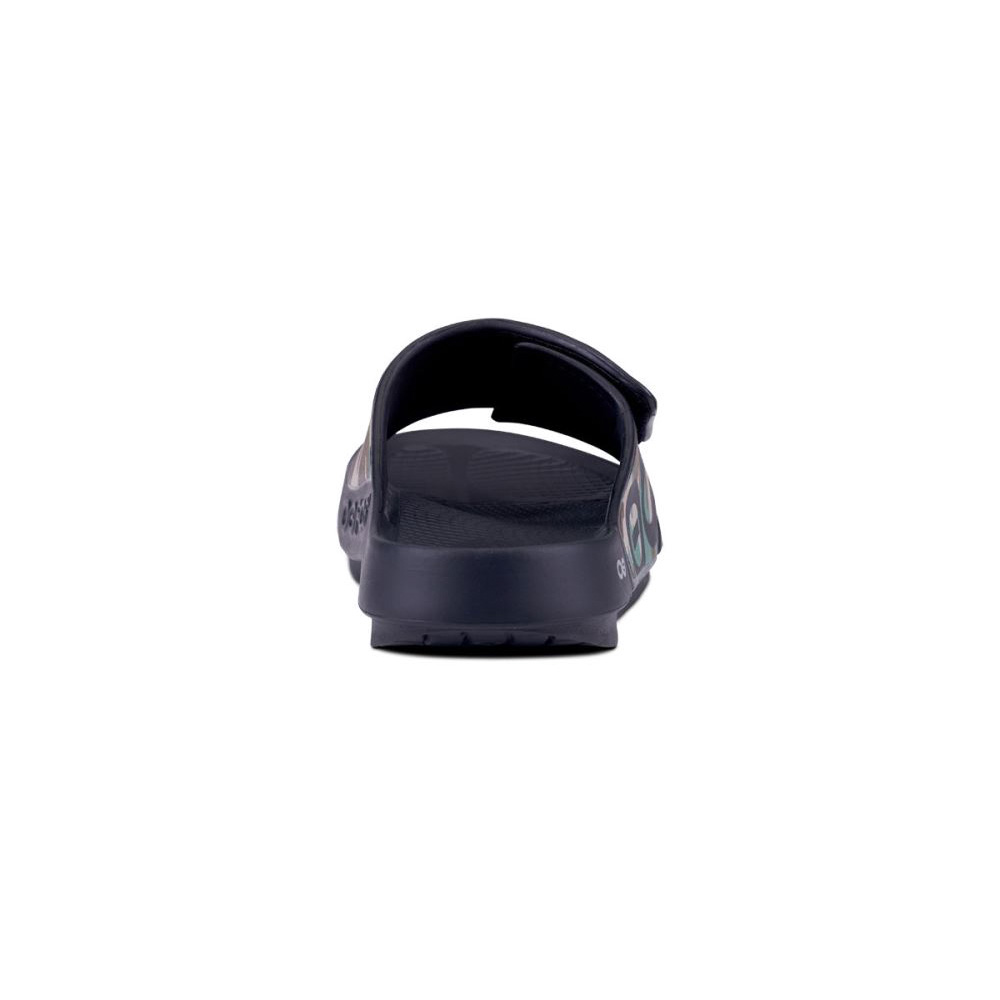 OOFOS Women's OOahh Sport Flex Sandal- Woodland Camo