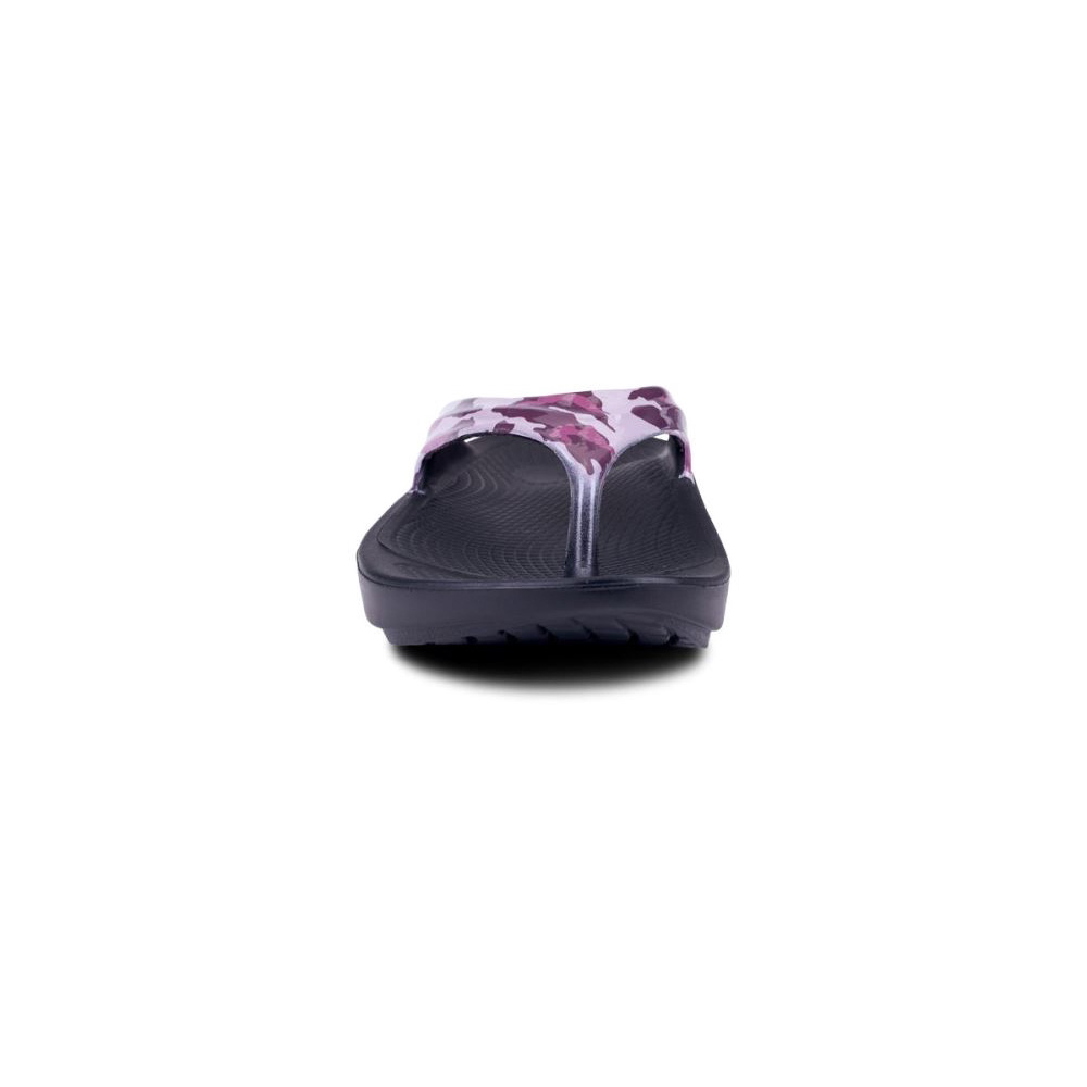 OOFOS Women's OOlala Limited Sandal - Purple Camo
