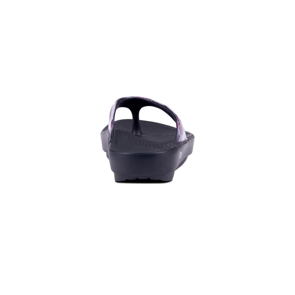 OOFOS Women's OOlala Limited Sandal - Purple Camo