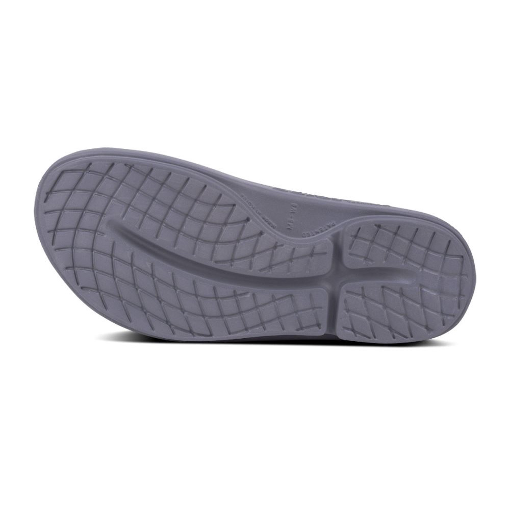 OOFOS Men's OOahh Slide Sandal - Slate