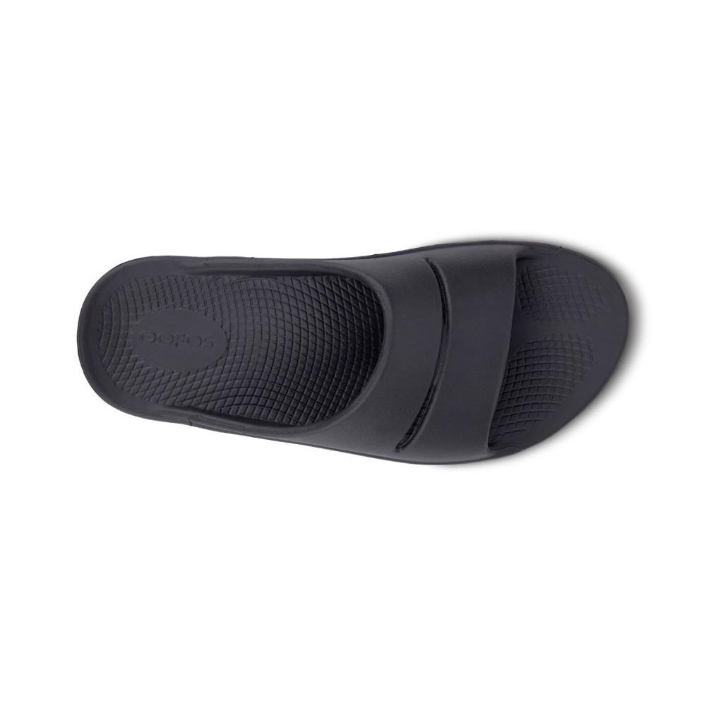 OOFOS Women's OOahh Slide Sandal - Black