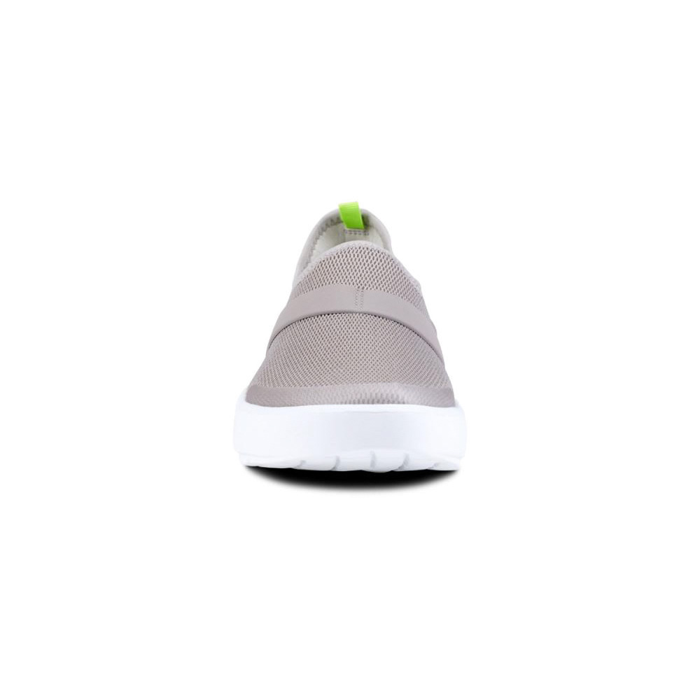 OOFOS Women's OOmg Low Shoe - White Gray