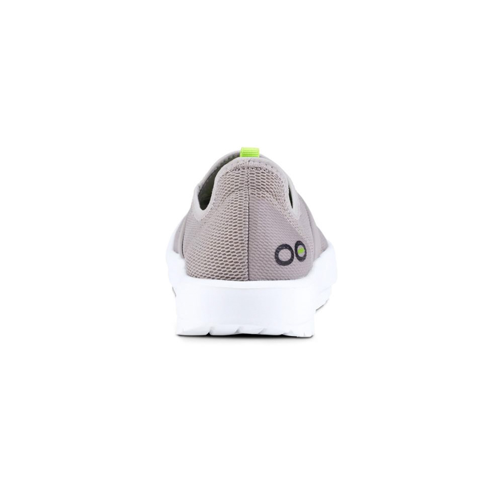 OOFOS Women's OOmg Low Shoe - White Gray